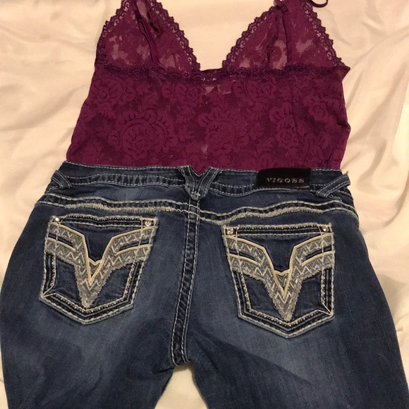 Medium wash Vigoss jeans. - Picture 7 of 8